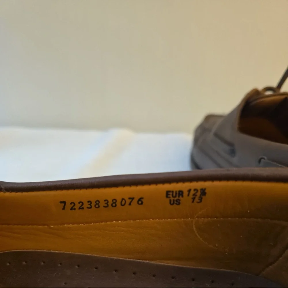 Mephisto Spinnaker Air Relax Men's Boat Shoes Size 13 M Leather Brown Loafer
